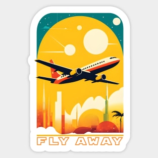 Fly Away Sticker